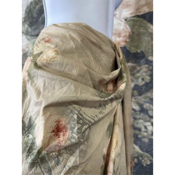 New HOUSE OF CB Vesper Gathered Side Slit Skirt in Rich Brown sz L - Picture 11 of 12